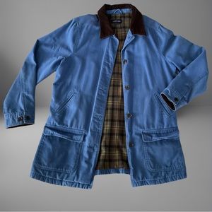 Land’s End blue canvas barn coat